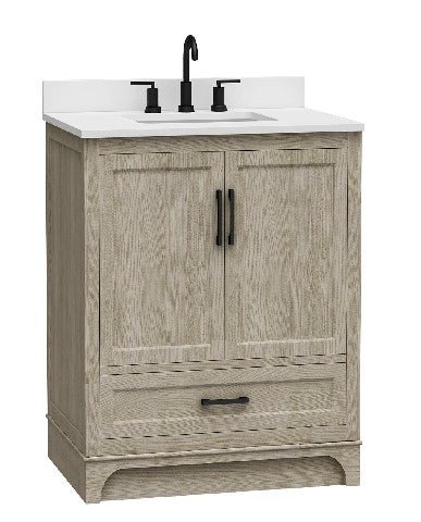 Bathroom Vanities With Sink - Retford (Light Wood) - BUILDMYPLACE