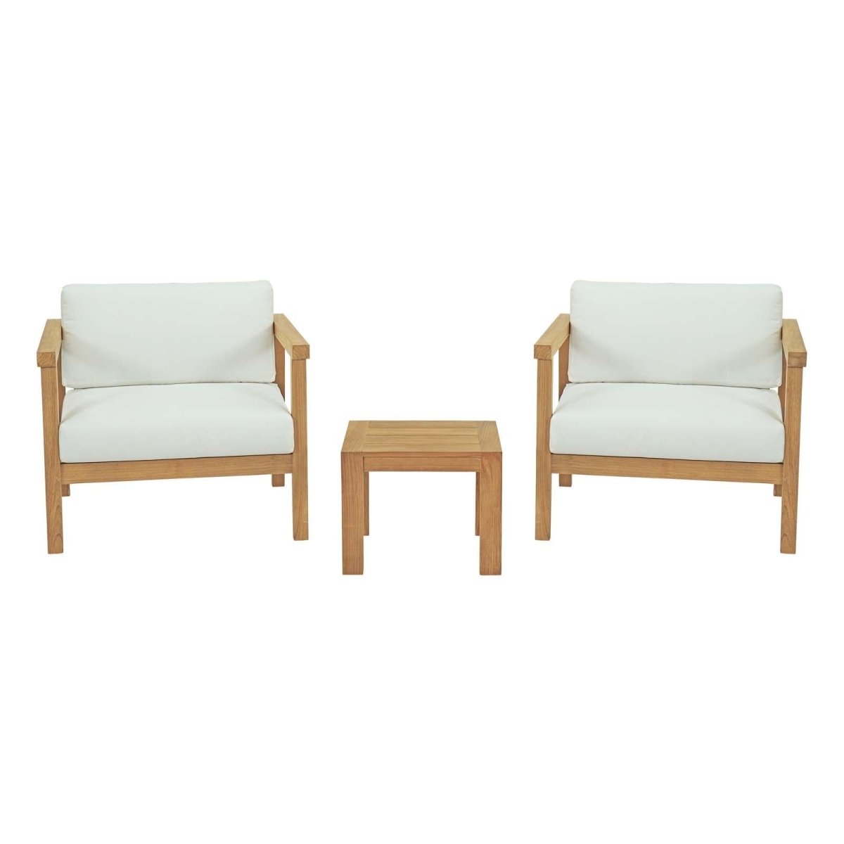 Bayport 3 Piece Outdoor Patio Teak Set - BUILDMYPLACE