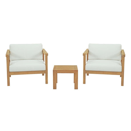Bayport 3 Piece Outdoor Patio Teak Set - BUILDMYPLACE