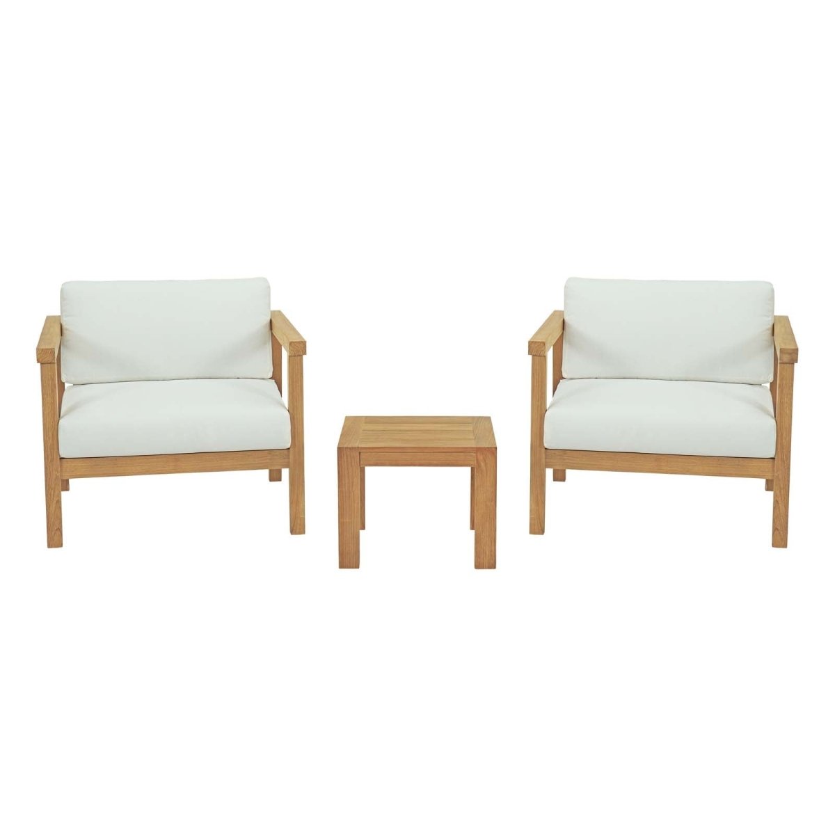 Bayport 3 Piece Outdoor Patio Teak Set - BUILDMYPLACE