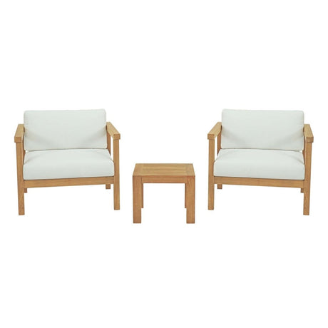 Bayport 3 Piece Outdoor Patio Teak Set - BUILDMYPLACE