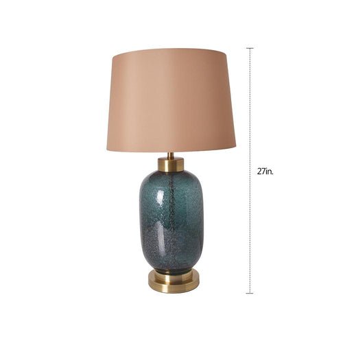 Bebspiro 27" Table Lamp - Dark Green (Single) - BUILDMYPLACE