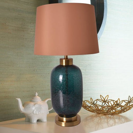 Bebspiro 27" Table Lamp - Dark Green (Single) - BUILDMYPLACE
