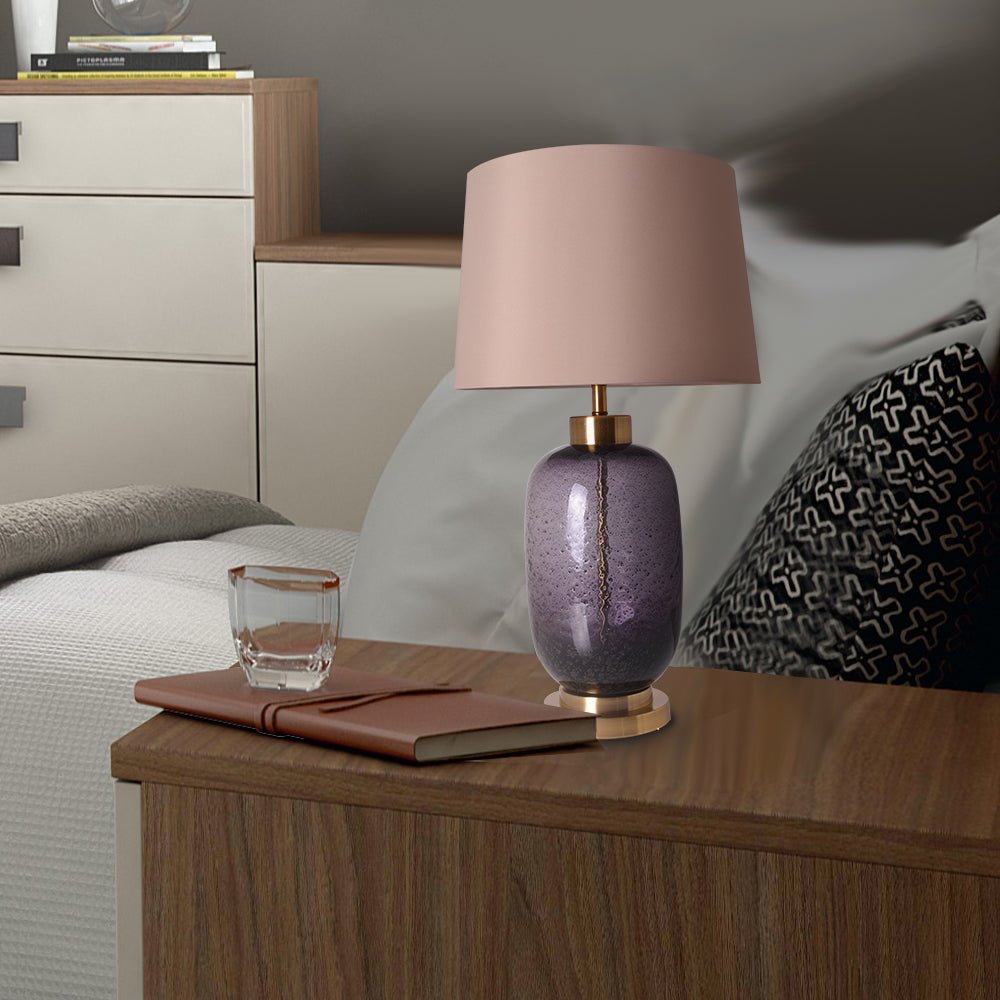 Bebspiro 27" Table Lamp - Purple (Single) - BUILDMYPLACE