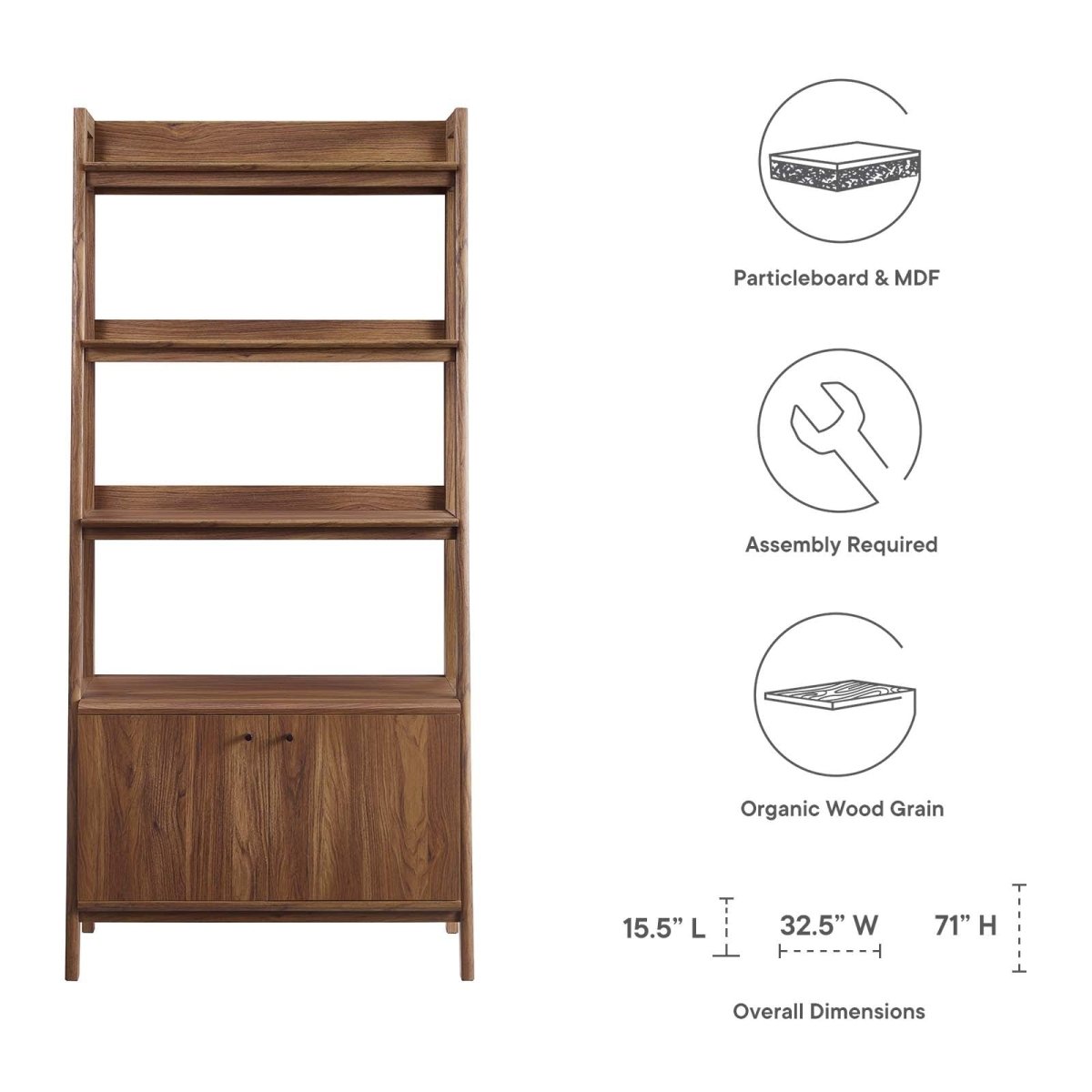 Bixby 33" Bookshelf - BUILDMYPLACE
