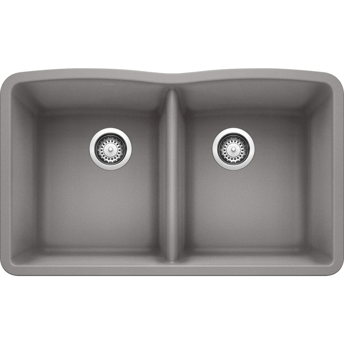 Blanco 32 inch Diamond Double Bowl Undermount Silgranit Kitchen Sink 50/50 - BUILDMYPLACE