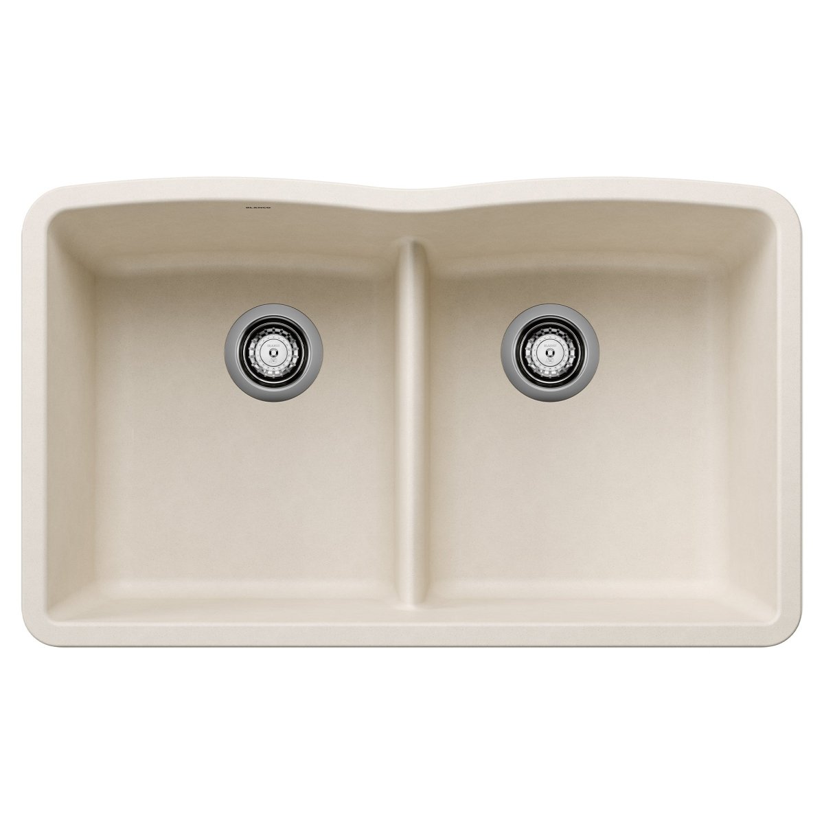 Blanco 32 inch Equal Double Bowl Kitchen Sink with Low Divide - BUILDMYPLACE