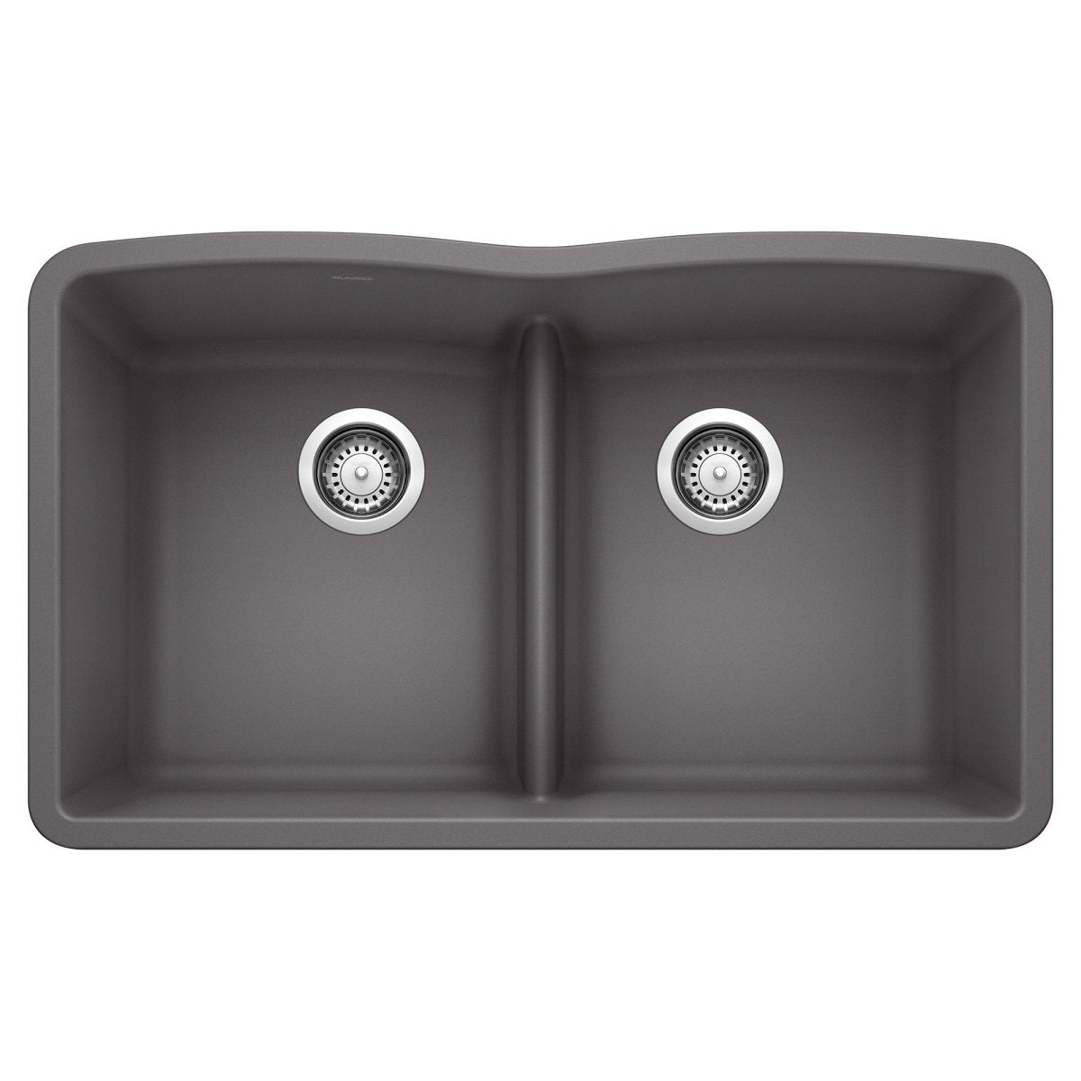 Blanco 32 inch Equal Double Bowl Kitchen Sink with Low Divide - BUILDMYPLACE