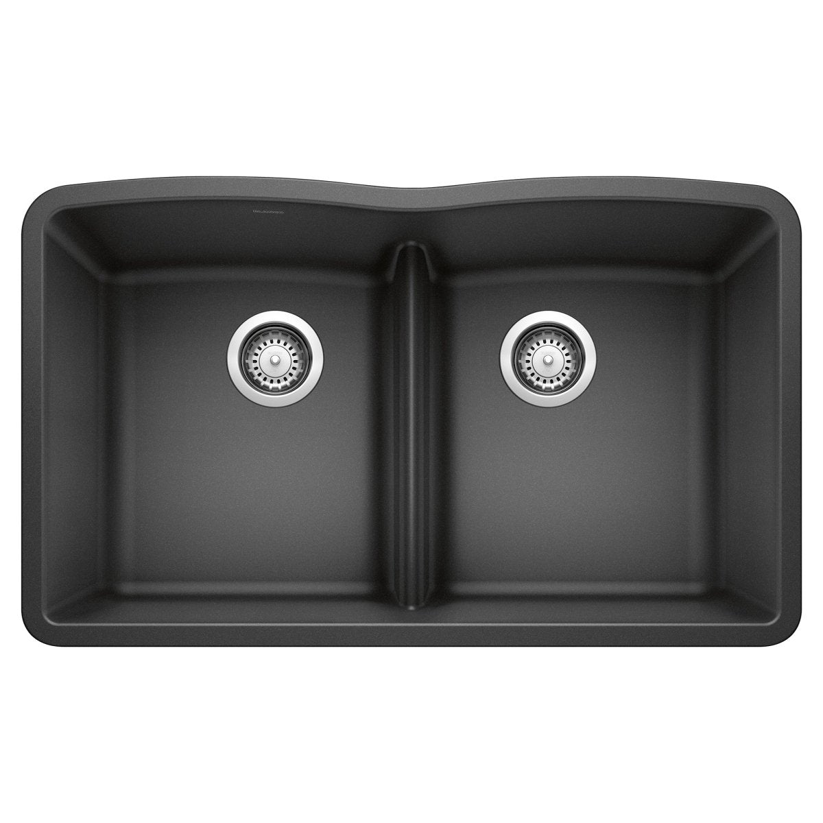 Blanco 32 inch Equal Double Bowl Kitchen Sink with Low Divide - BUILDMYPLACE