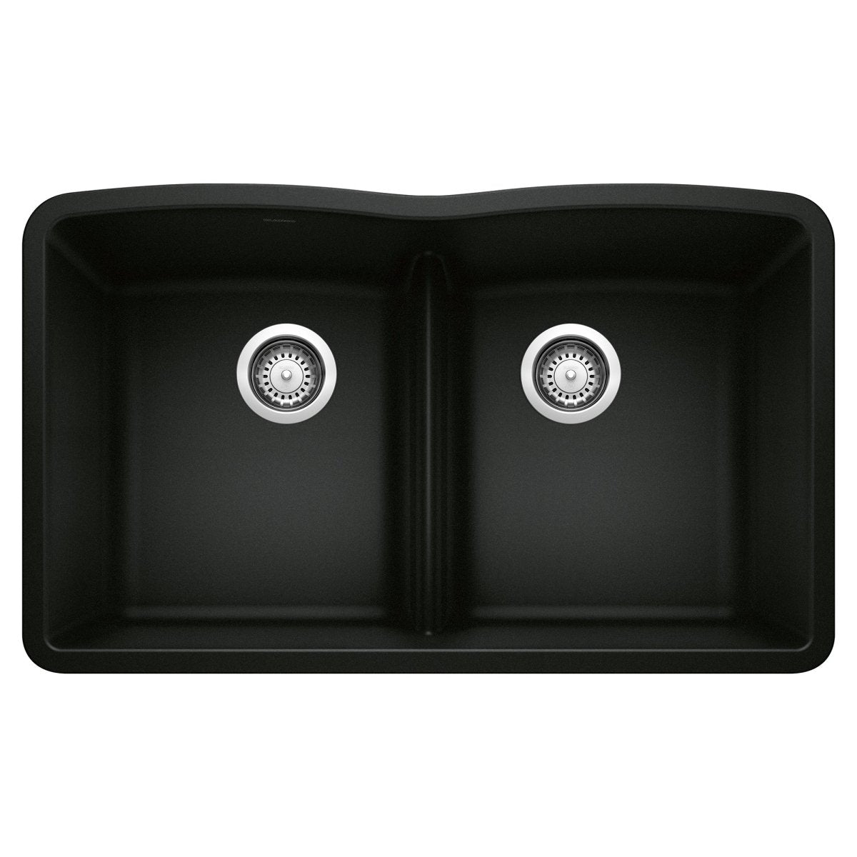Blanco 32 inch Equal Double Bowl Kitchen Sink with Low Divide - BUILDMYPLACE