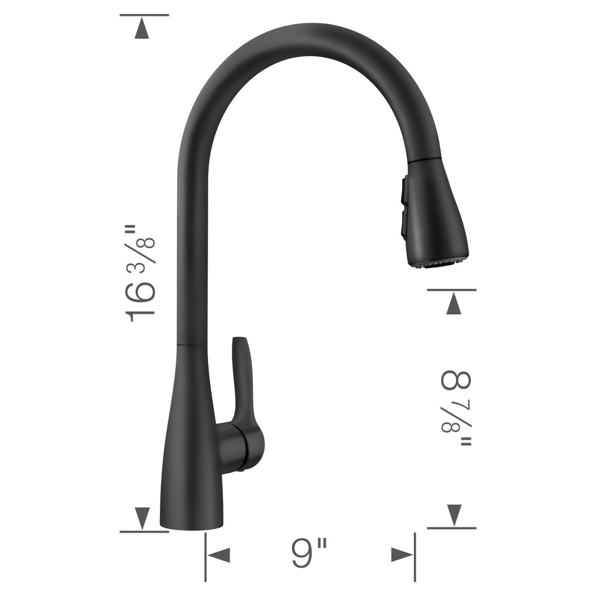 Blanco Atura Pull Down Kitchen Faucet 1.5 GPM - BUILDMYPLACE