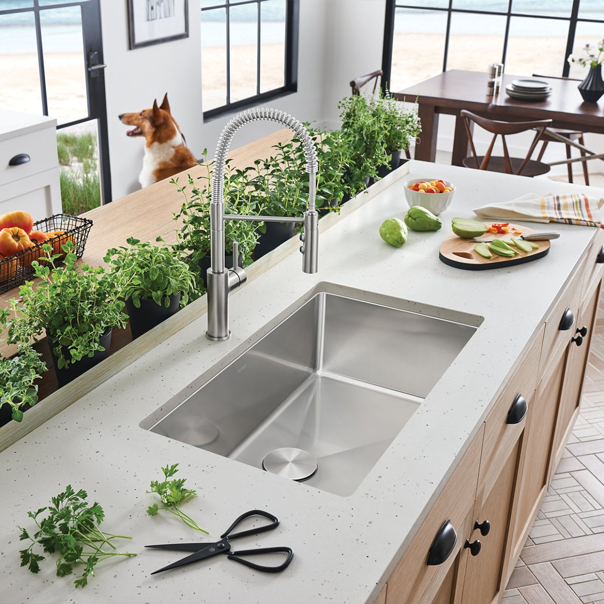 Blanco Cuvee R15 32" Single Bowl Kitchen Sink - BUILDMYPLACE