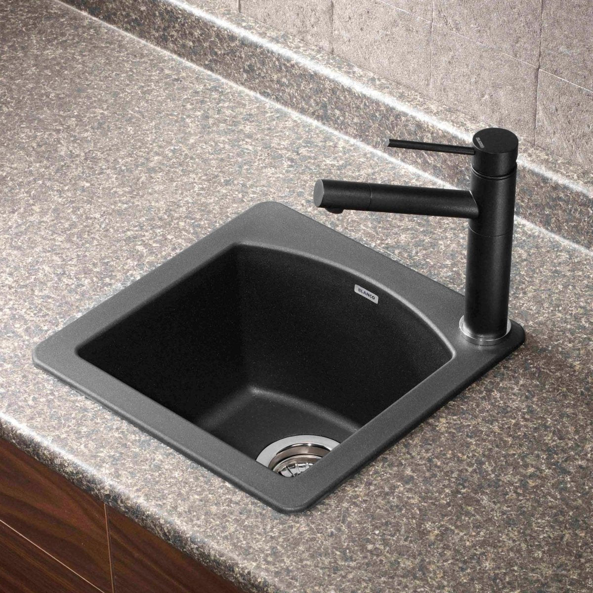 Blanco Diamond Silgranit Drop - In or Undermount Bar Sink, 15" X 15" - BUILDMYPLACE