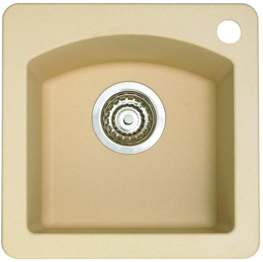 Blanco Diamond Silgranit Drop - In or Undermount Bar Sink, 15" X 15" - BUILDMYPLACE