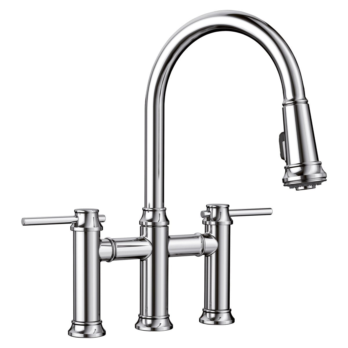 Blanco Empressa Pull - Down Bridge Faucet 1.5 GPM - BUILDMYPLACE