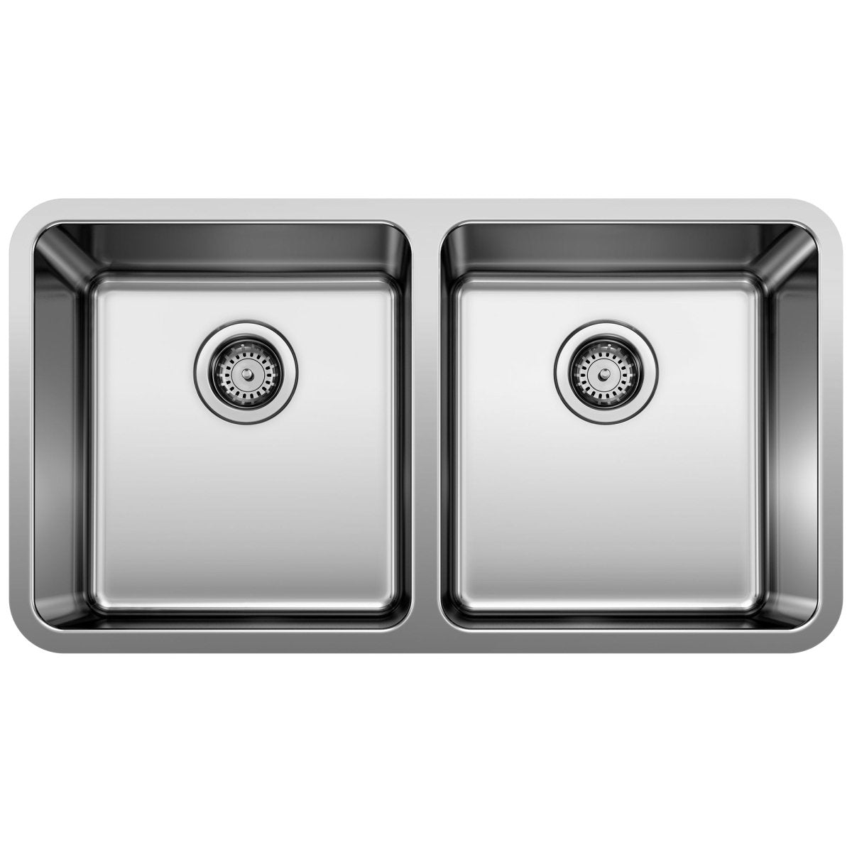 Blanco Formera 33" Undermount Double Basin Stainless Steel Kitchen Sink 50/40 split - BUILDMYPLACE
