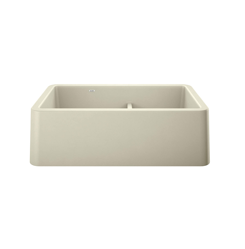 Blanco Ikon 33" Farmhouse Double Basin Silgranit Kitchen Sink - BUILDMYPLACE