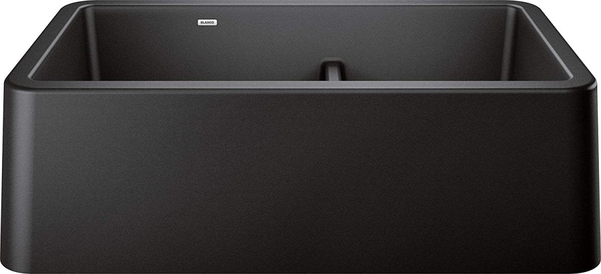 Blanco Ikon 33" Farmhouse Double Basin Silgranit Kitchen Sink - BUILDMYPLACE