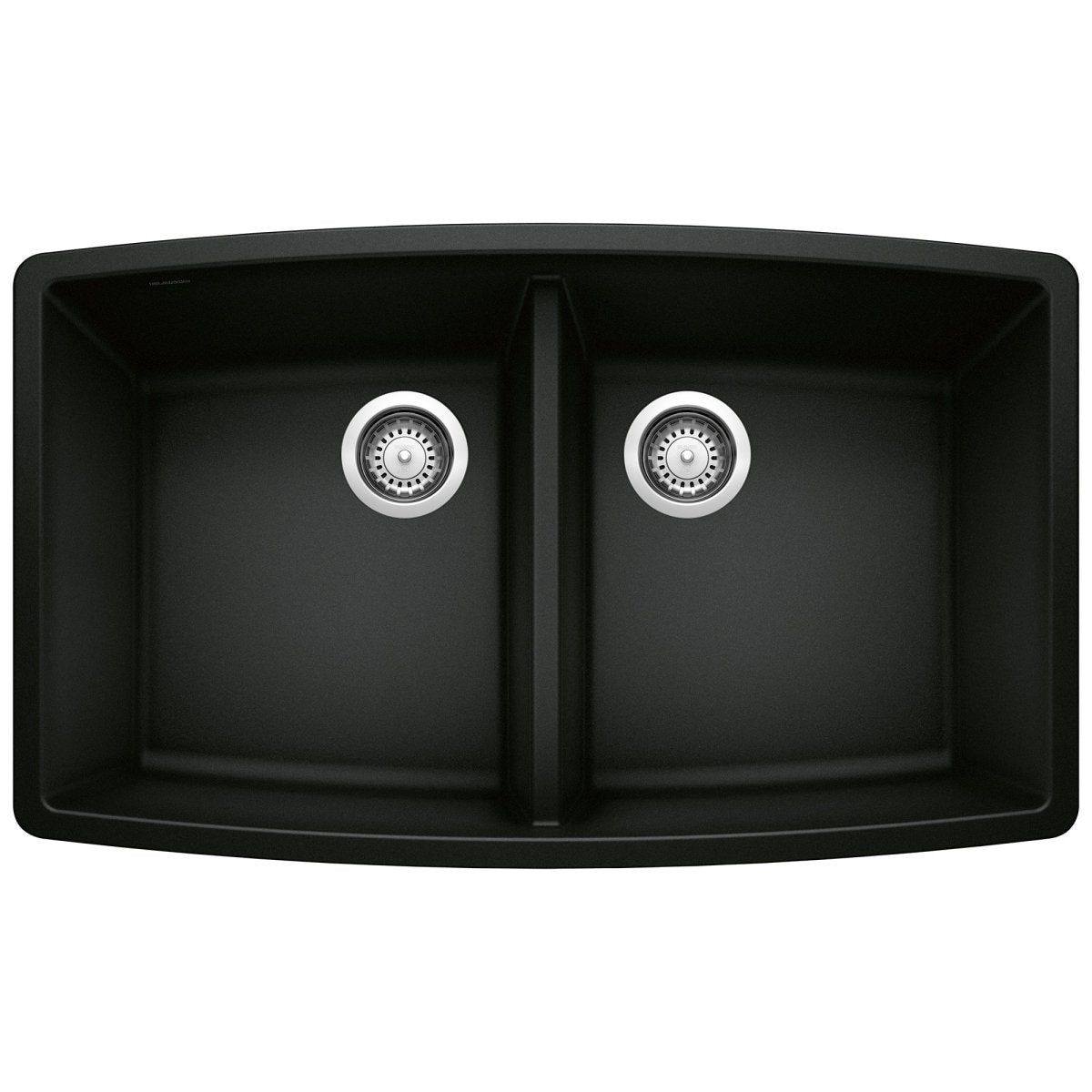 Blanco Performa 33 Inch Silgranit 50/50 Equal Double Bowl Undermount Kitchen Sink - BUILDMYPLACE