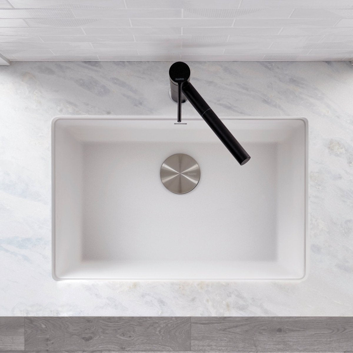 Blanco Precis 27 inch Single Bowl Silgranit Undermount Kitchen Sink - BUILDMYPLACE