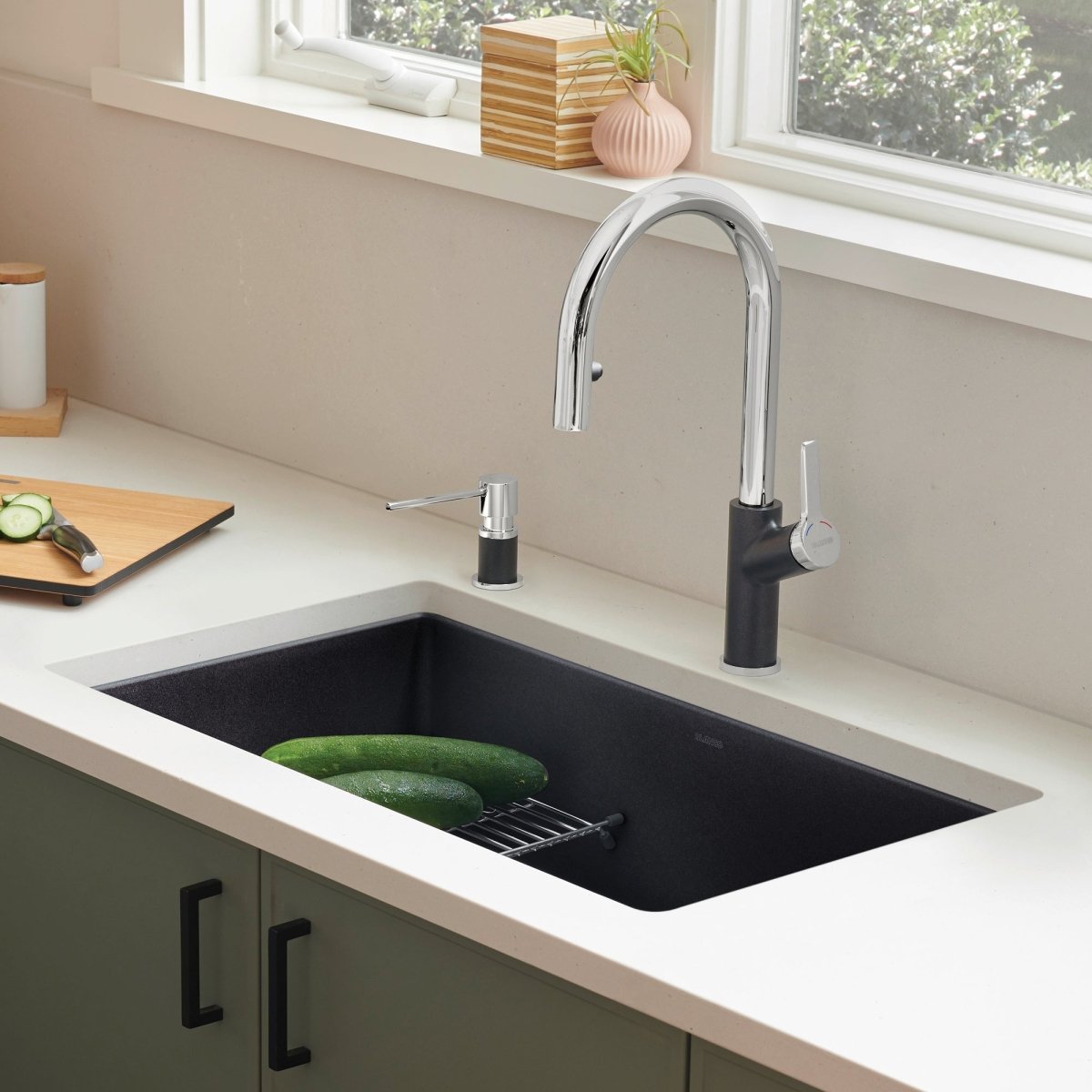Blanco Precis 30 inch Single Bowl Silgranit Undermount Kitchen Sink - BUILDMYPLACE