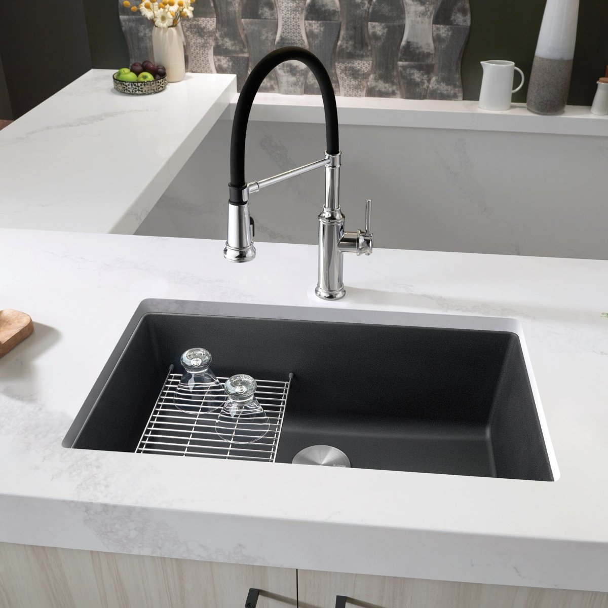 Blanco Precis 30 inch Single Bowl Silgranit Undermount Kitchen Sink - BUILDMYPLACE