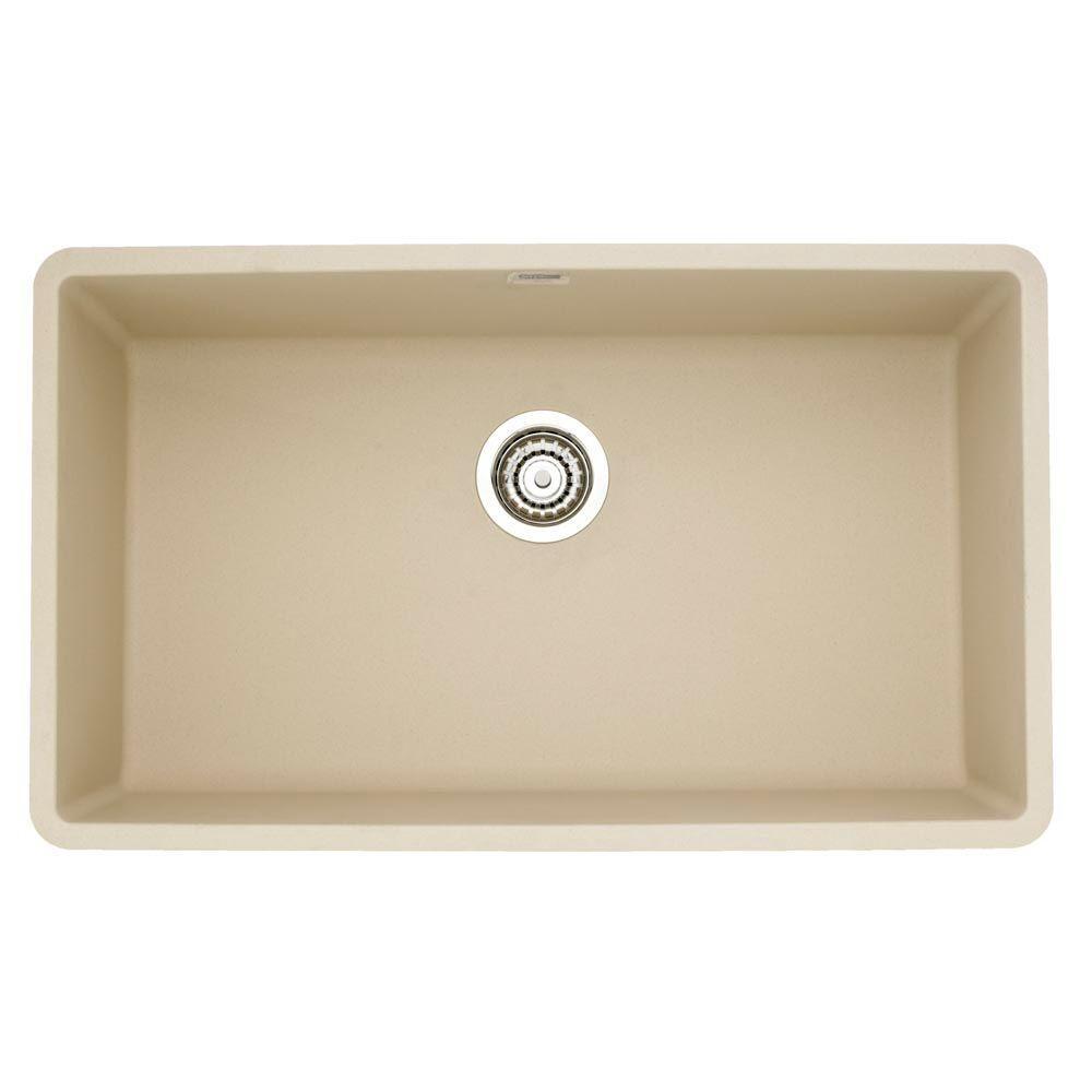 Blanco Precis 32 Inch Super Single Bowl Silgranit Undermount Kitchen Sink - BUILDMYPLACE