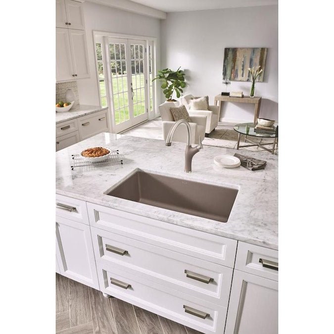 Blanco Precis 32 Inch Super Single Bowl Silgranit Undermount Kitchen Sink - BUILDMYPLACE