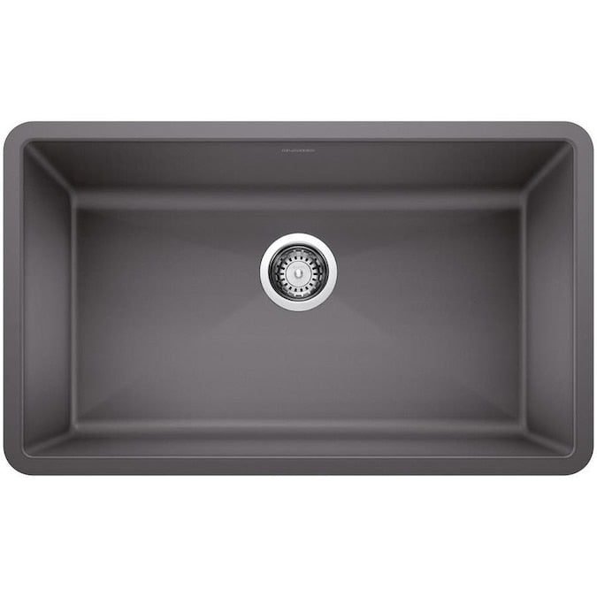 Blanco Precis 32 Inch Super Single Bowl Silgranit Undermount Kitchen Sink - BUILDMYPLACE