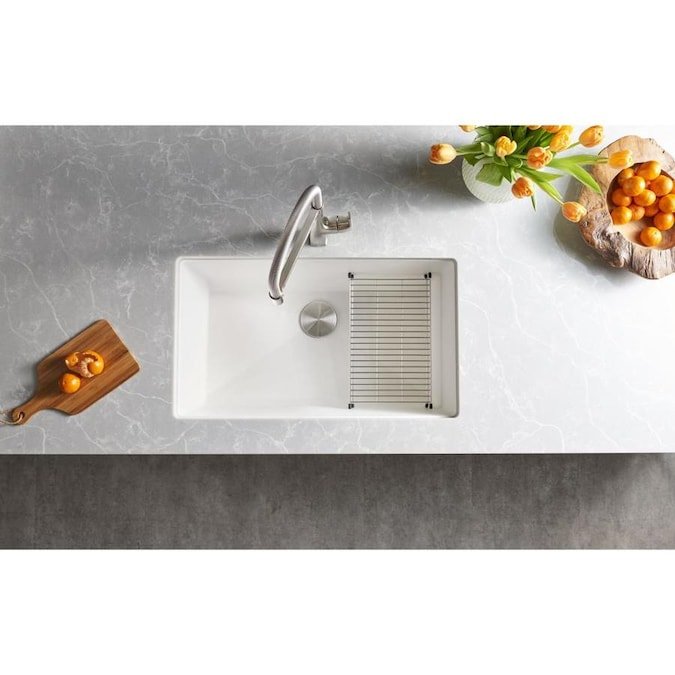Blanco Precis 32 Inch Super Single Bowl Silgranit Undermount Kitchen Sink - BUILDMYPLACE