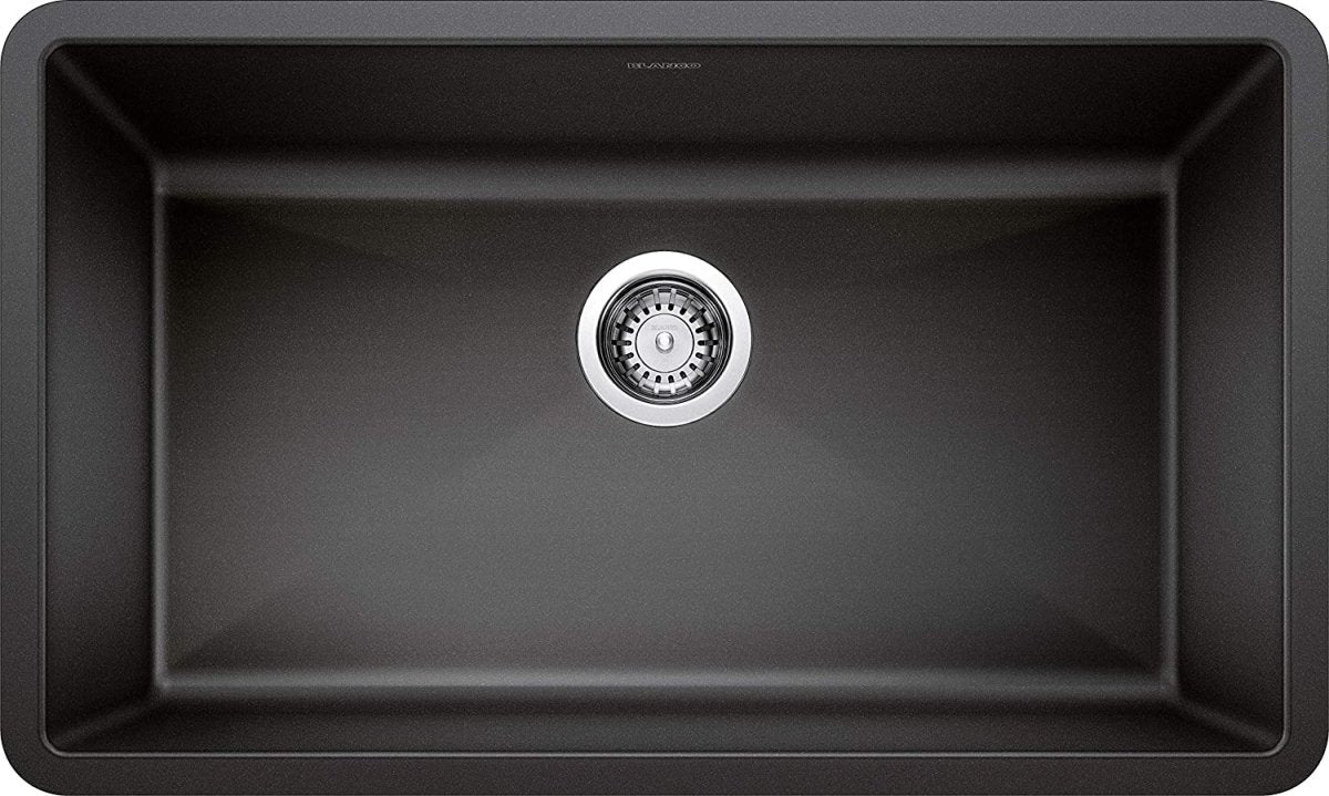 Blanco Precis 32 Inch Super Single Bowl Silgranit Undermount Kitchen Sink - BUILDMYPLACE