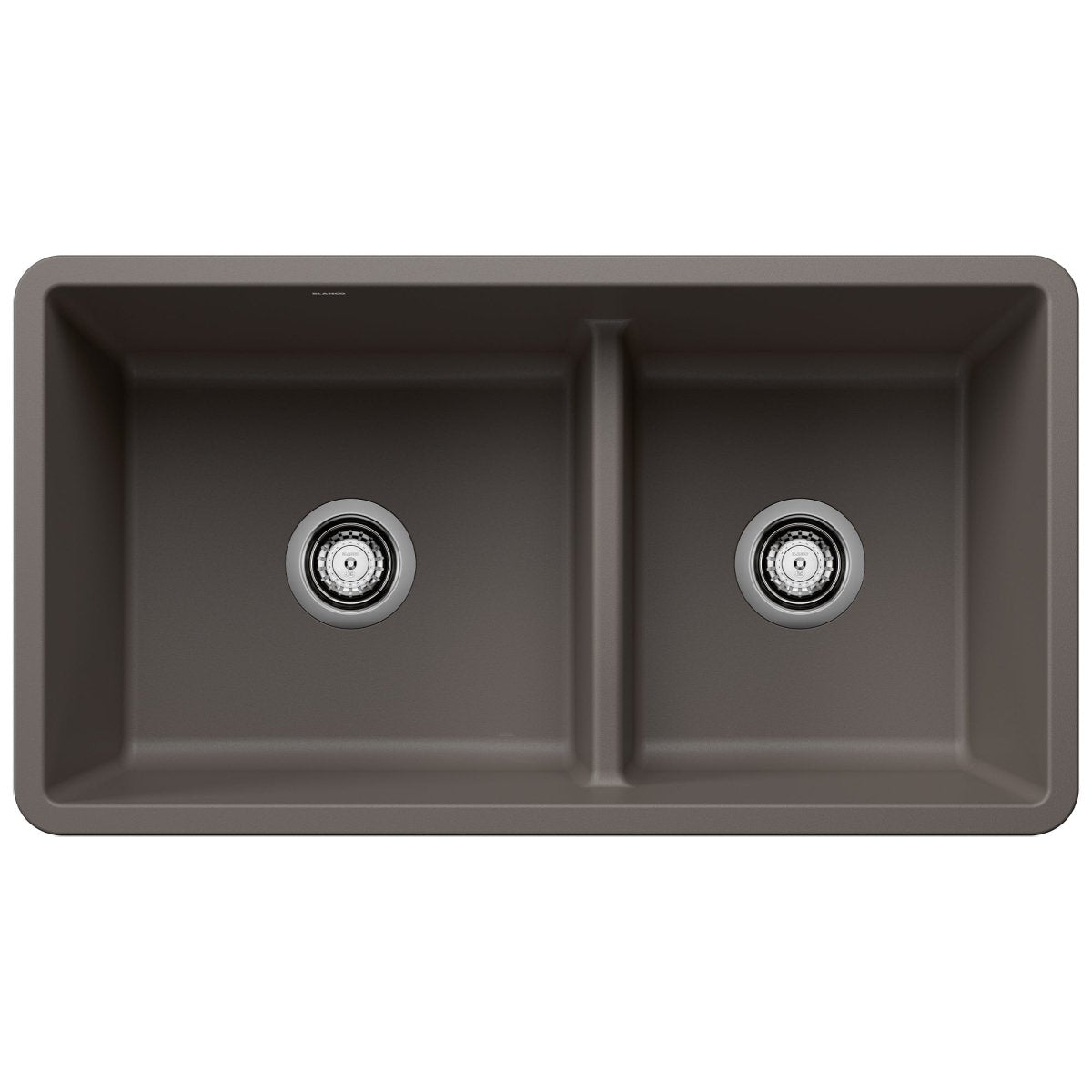 Blanco Precis 33 Inch Reversible Double Bowl Undermount Kitchen Sink with Low Divide - 60/40 - BUILDMYPLACE