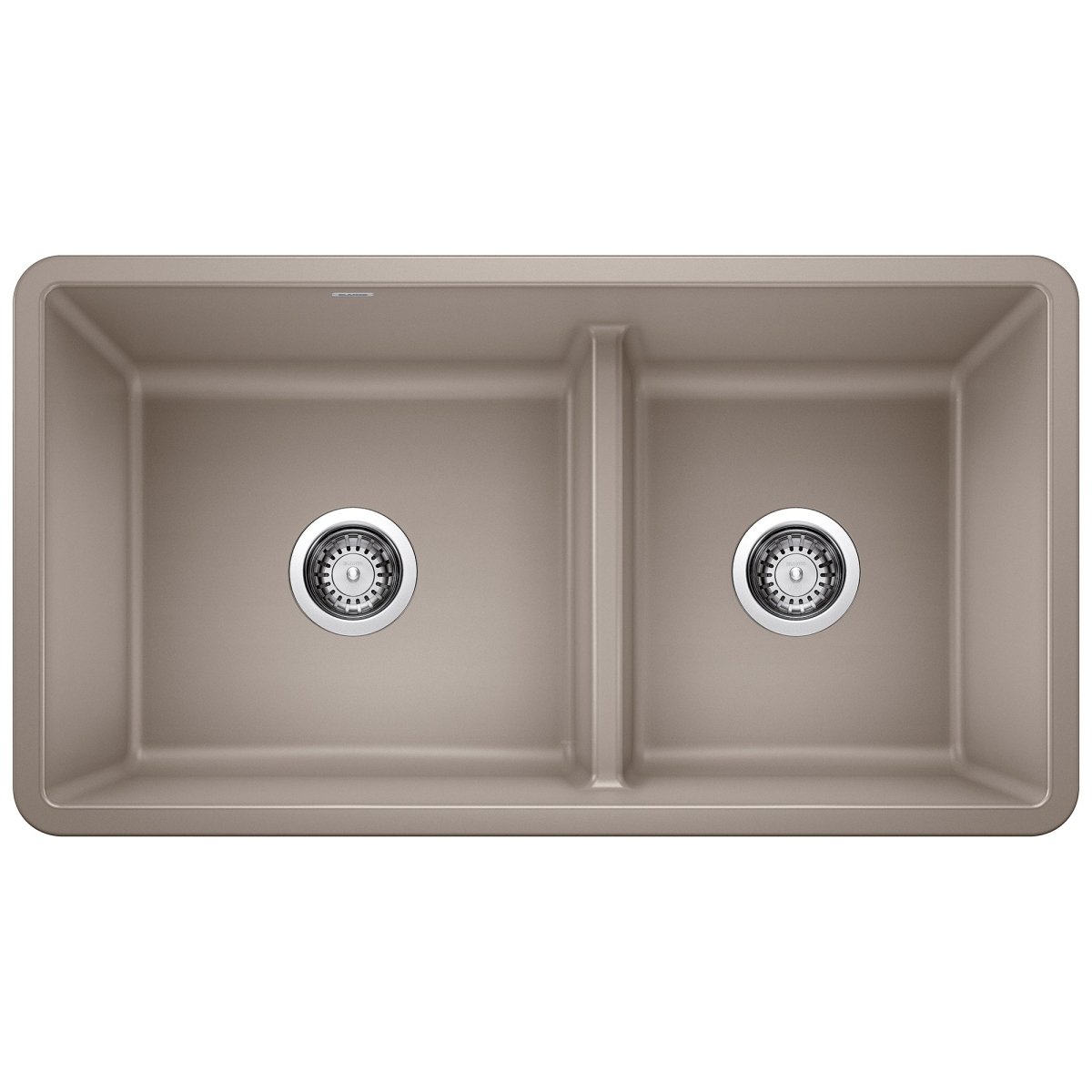 Blanco Precis 33 Inch Reversible Double Bowl Undermount Kitchen Sink with Low Divide - 60/40 - BUILDMYPLACE