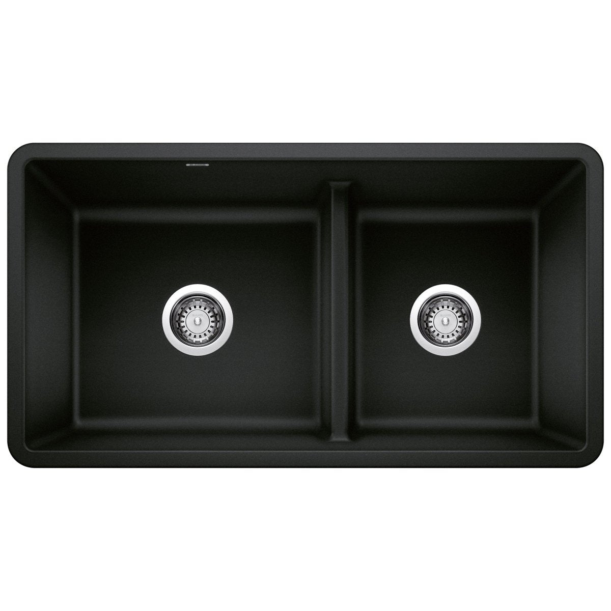 Blanco Precis 33 Inch Reversible Double Bowl Undermount Kitchen Sink with Low Divide - 60/40 - BUILDMYPLACE