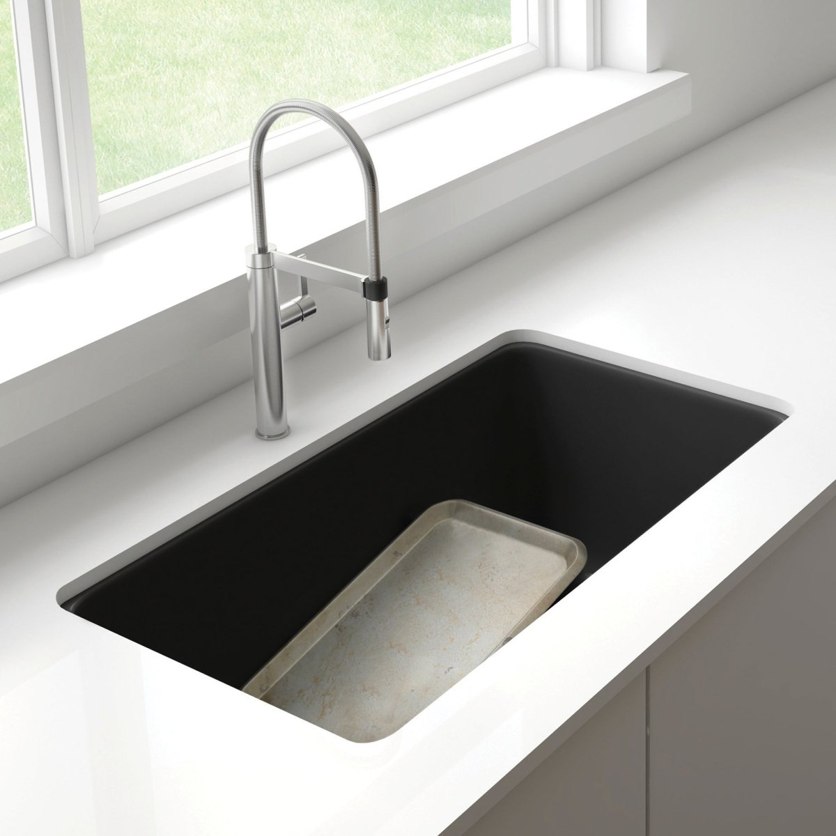 Blanco Precis 33 Inch Reversible Double Bowl Undermount Kitchen Sink with Low Divide - 60/40 - BUILDMYPLACE