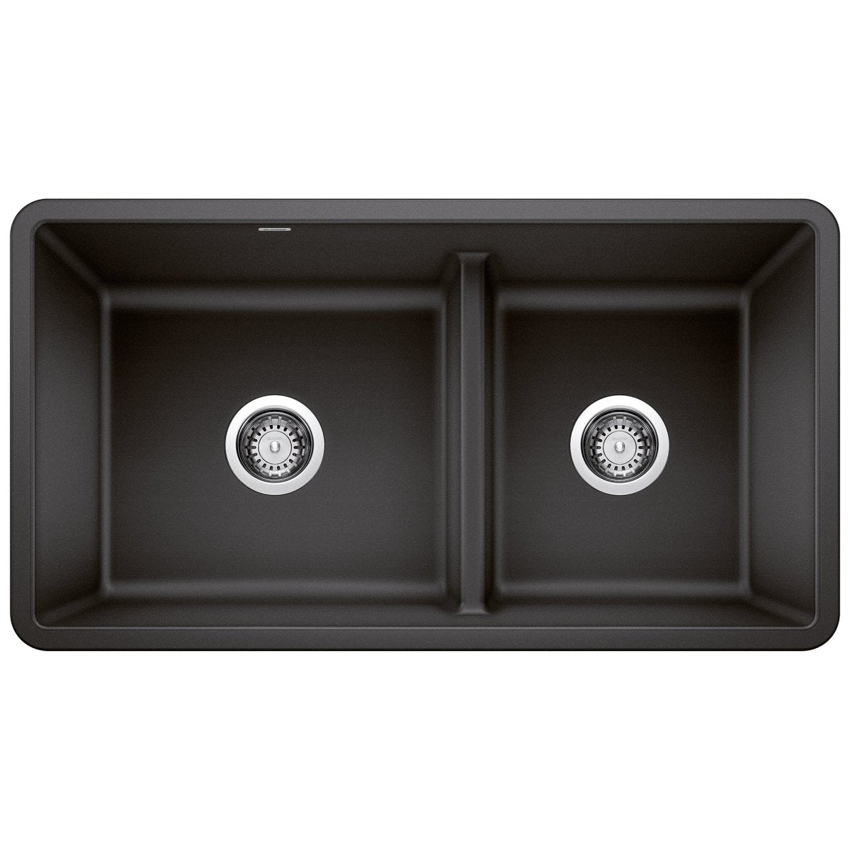 Blanco Precis 33 Inch Reversible Double Bowl Undermount Kitchen Sink with Low Divide - 60/40 - BUILDMYPLACE