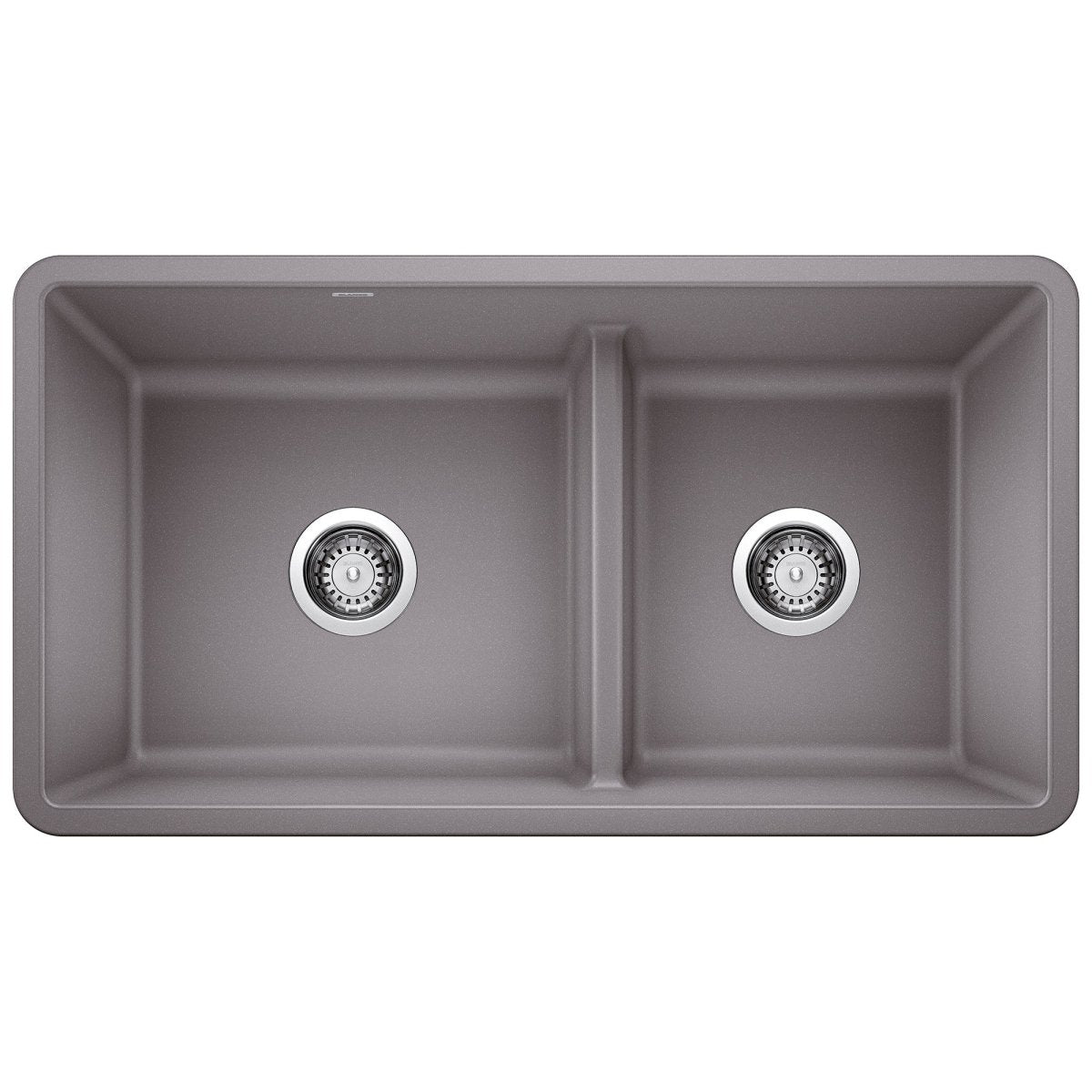 Blanco Precis 33 Inch Reversible Double Bowl Undermount Kitchen Sink with Low Divide - 60/40 - BUILDMYPLACE