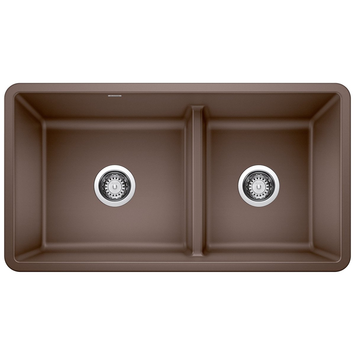 Blanco Precis 33 Inch Reversible Double Bowl Undermount Kitchen Sink with Low Divide - 60/40 - BUILDMYPLACE