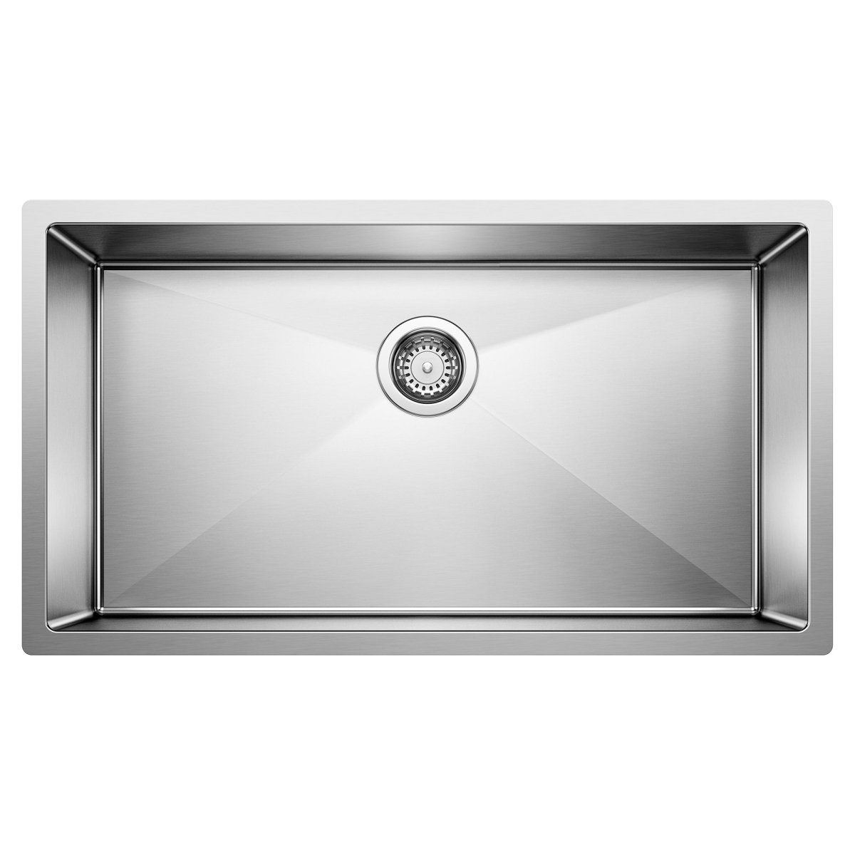 Blanco Precision 16" R10 Super Single Bowl Kitchen Sink - BUILDMYPLACE