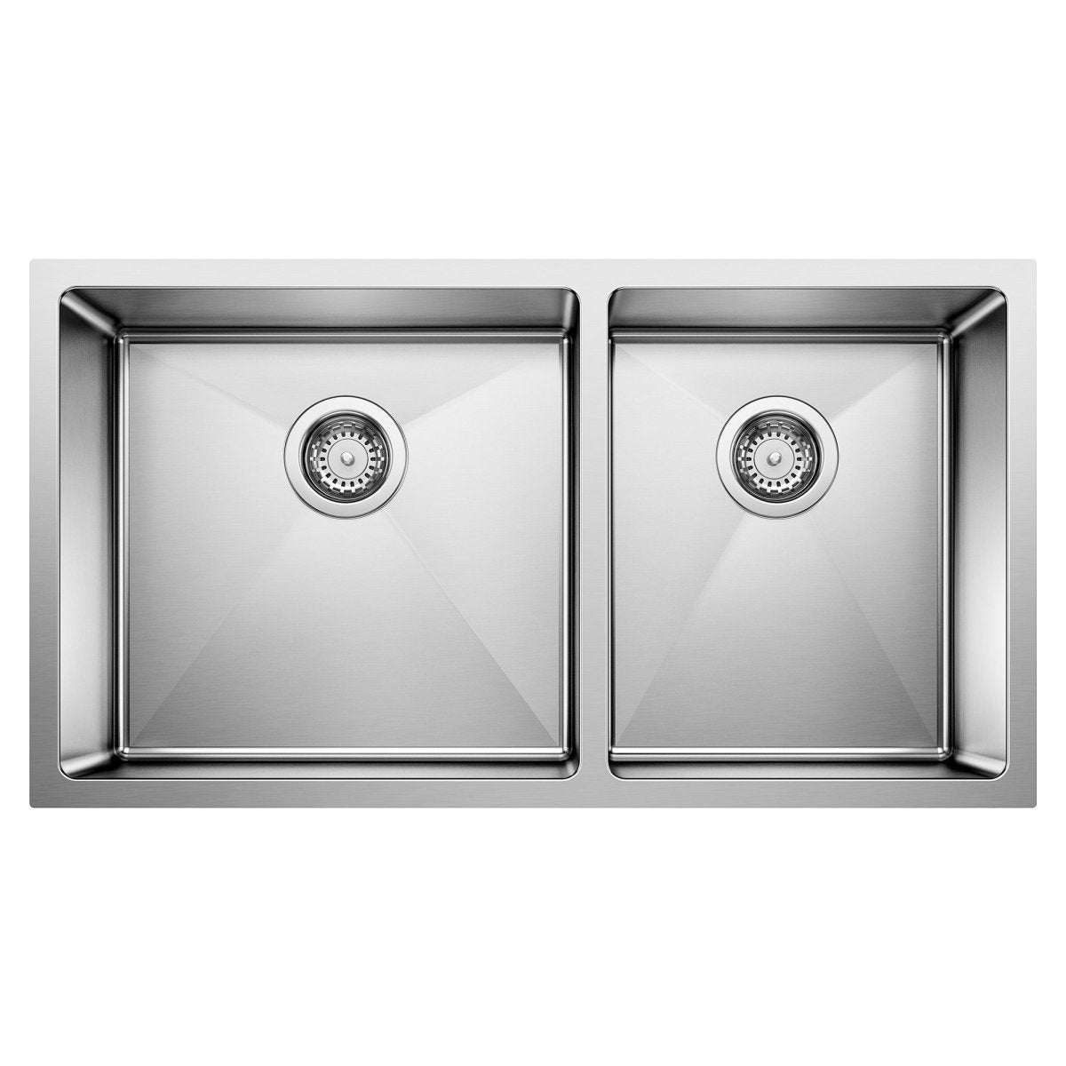 Blanco Quatrus R15 1 - 3/4 Double Bowl Kitchen Sink - BUILDMYPLACE