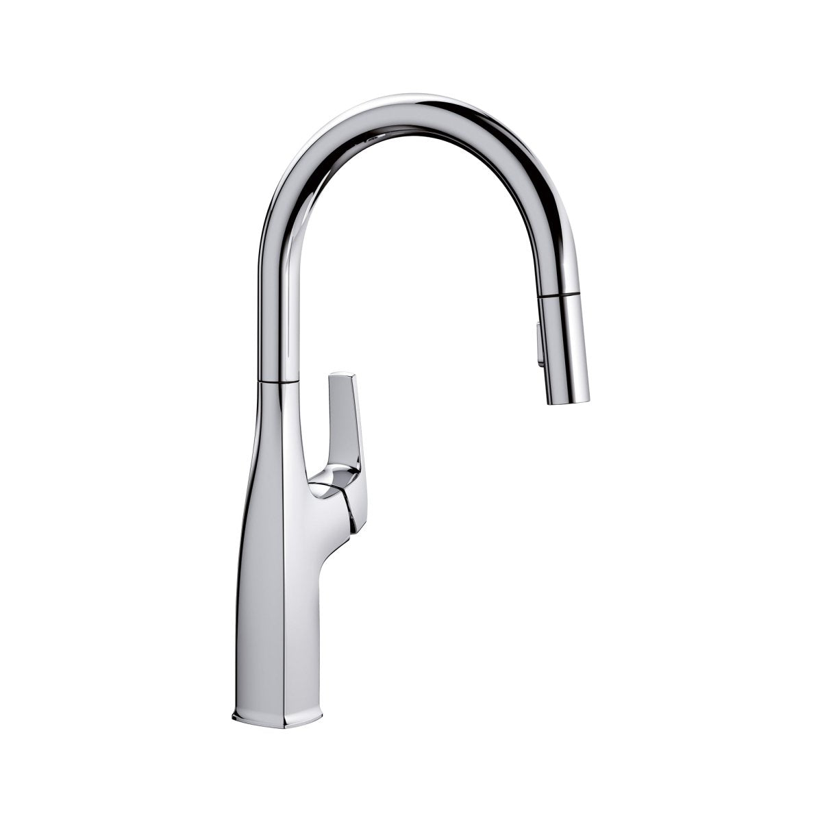 Blanco Rivana Single Hole Pull Down Kitchen Faucet 1.5 GPM - BUILDMYPLACE