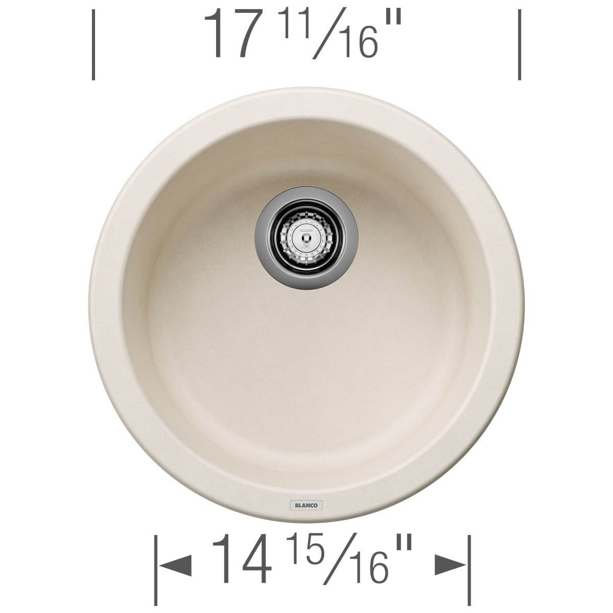 Blanco Rondo 18 Inch Dual Mount Drop - in & Granite Undermount Bar Sink - BUILDMYPLACE