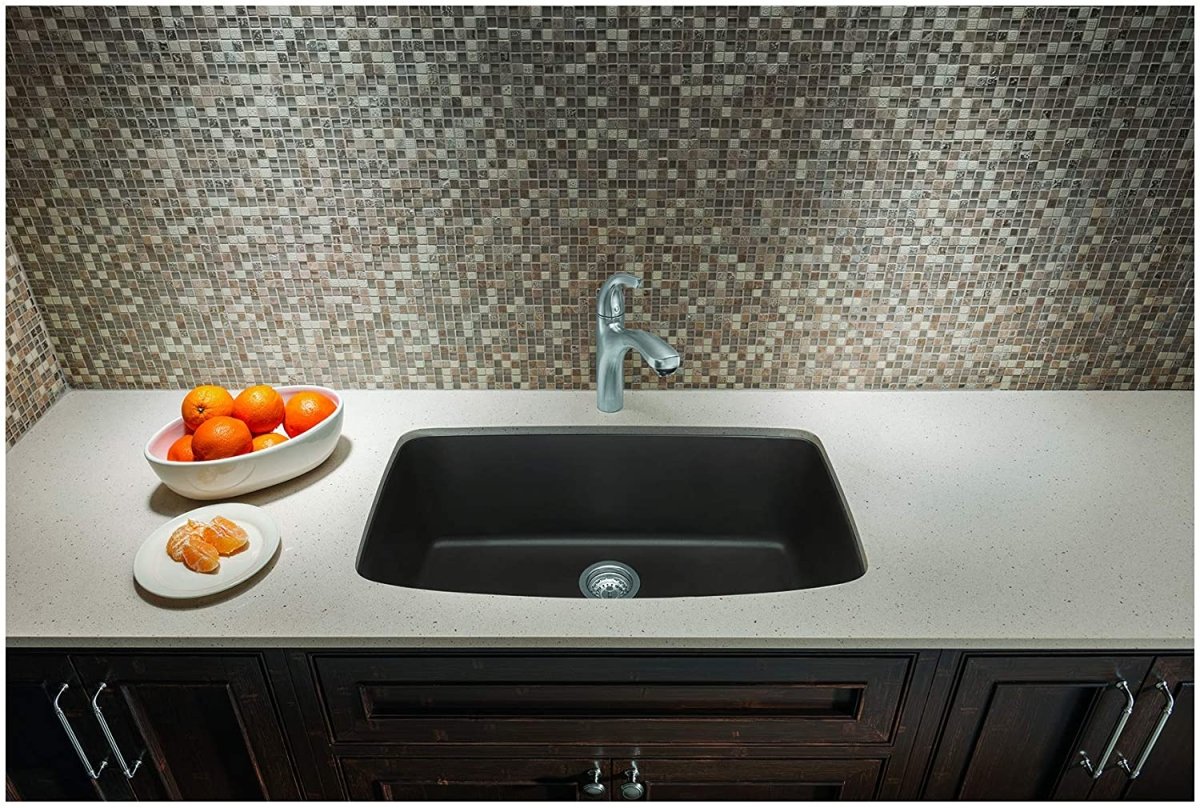 Blanco Valea 32 Inch Silgranit Super Single Bowl Undermount Kitchen Sink - BUILDMYPLACE