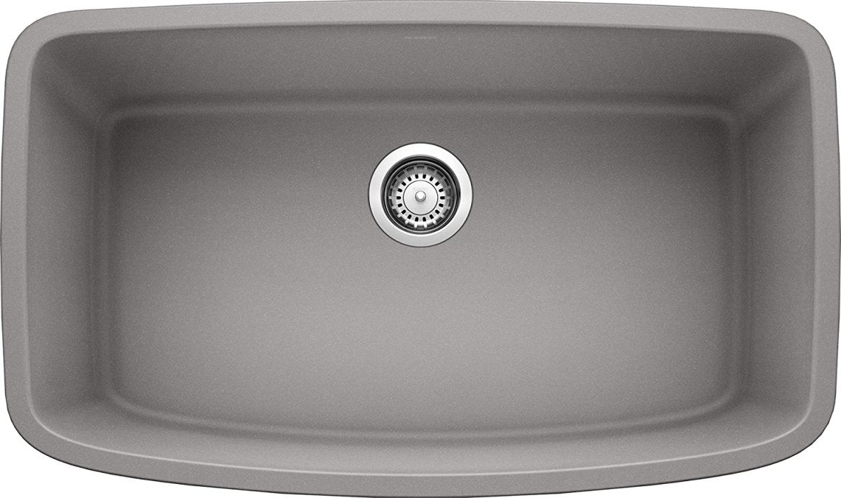 Blanco Valea 32 Inch Silgranit Super Single Bowl Undermount Kitchen Sink - BUILDMYPLACE