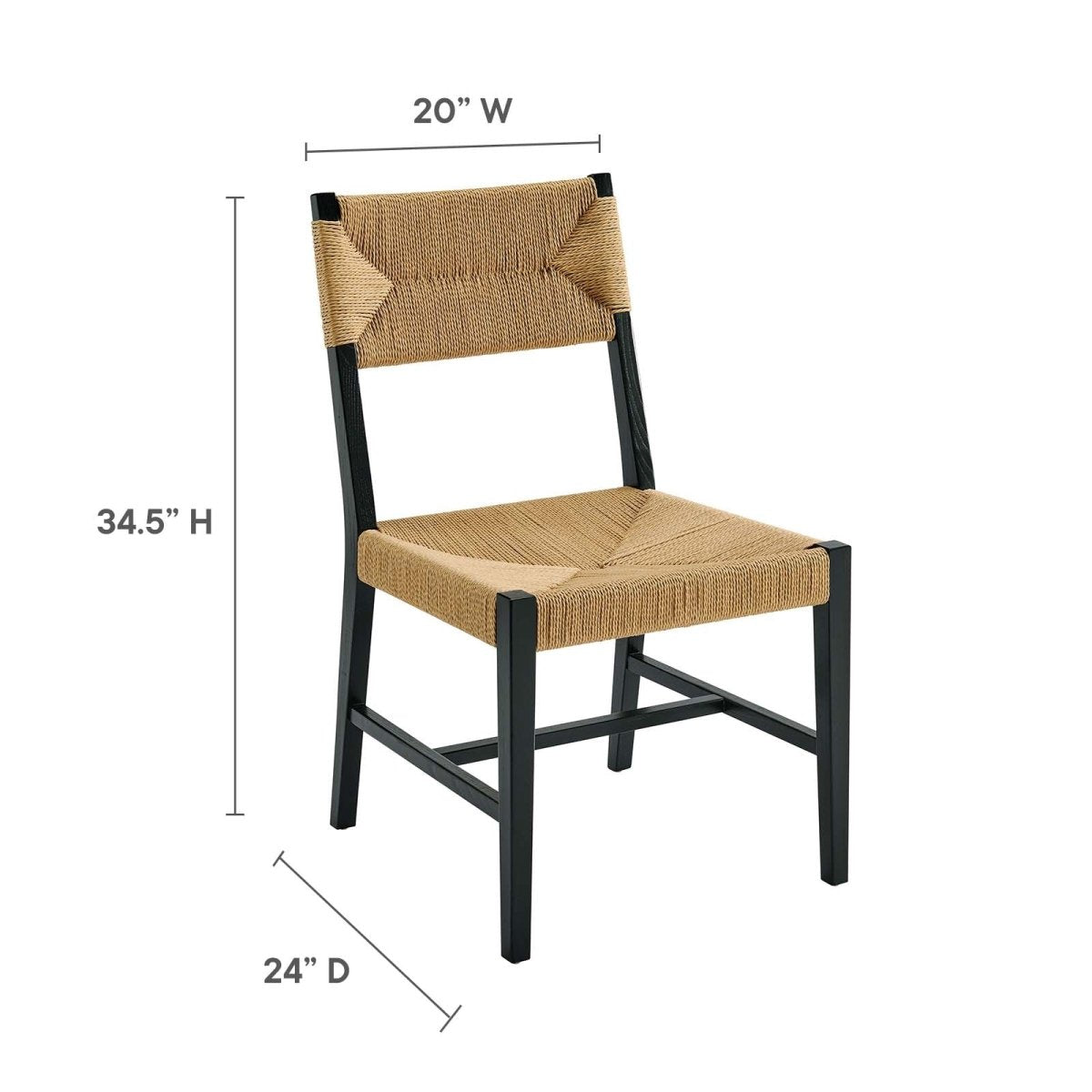 Bodie Wood Dining Chair - BUILDMYPLACE