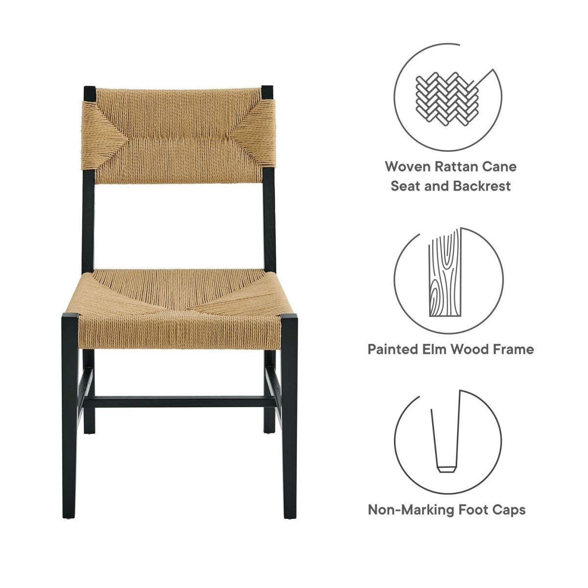 Bodie Wood Dining Chair - BUILDMYPLACE