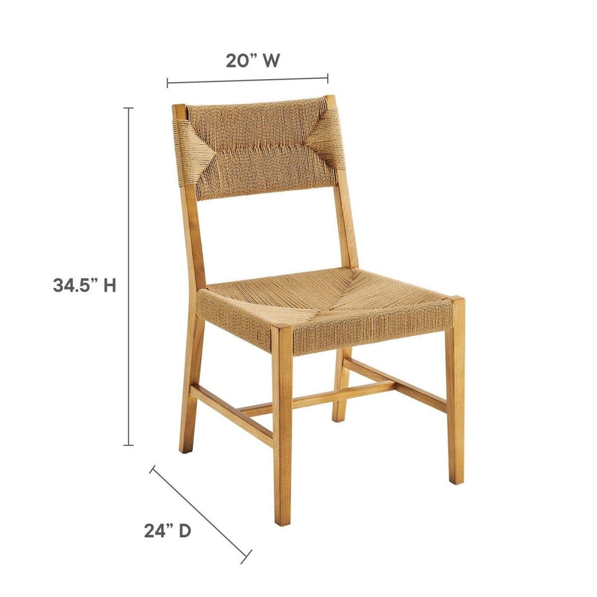 Bodie Wood Dining Chair - BUILDMYPLACE