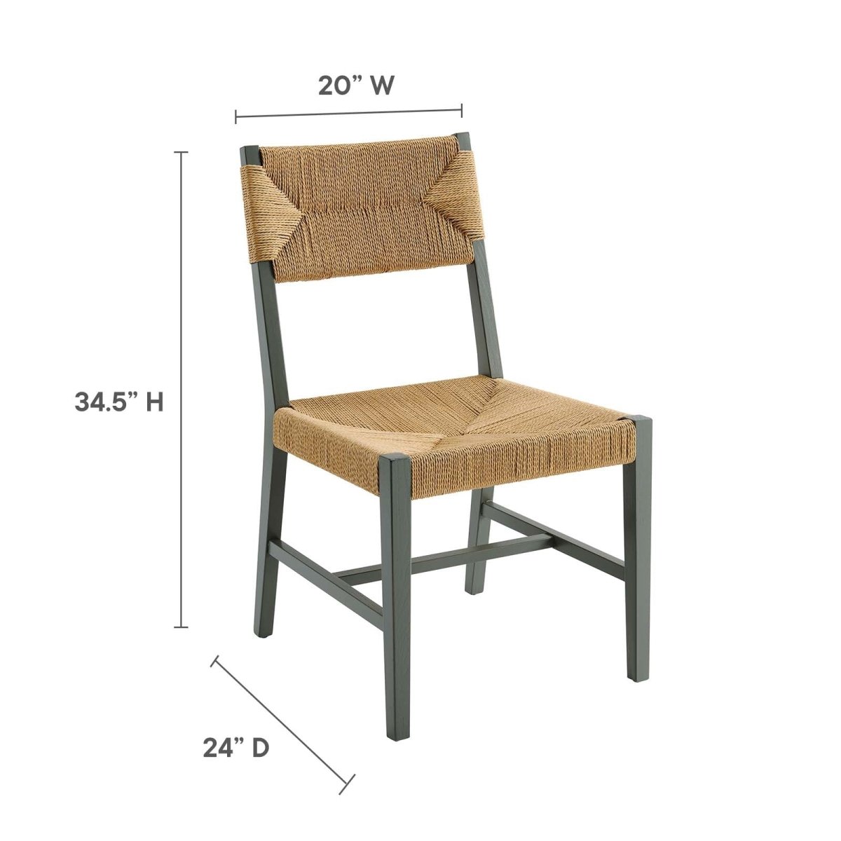 Bodie Wood Dining Chair - BUILDMYPLACE