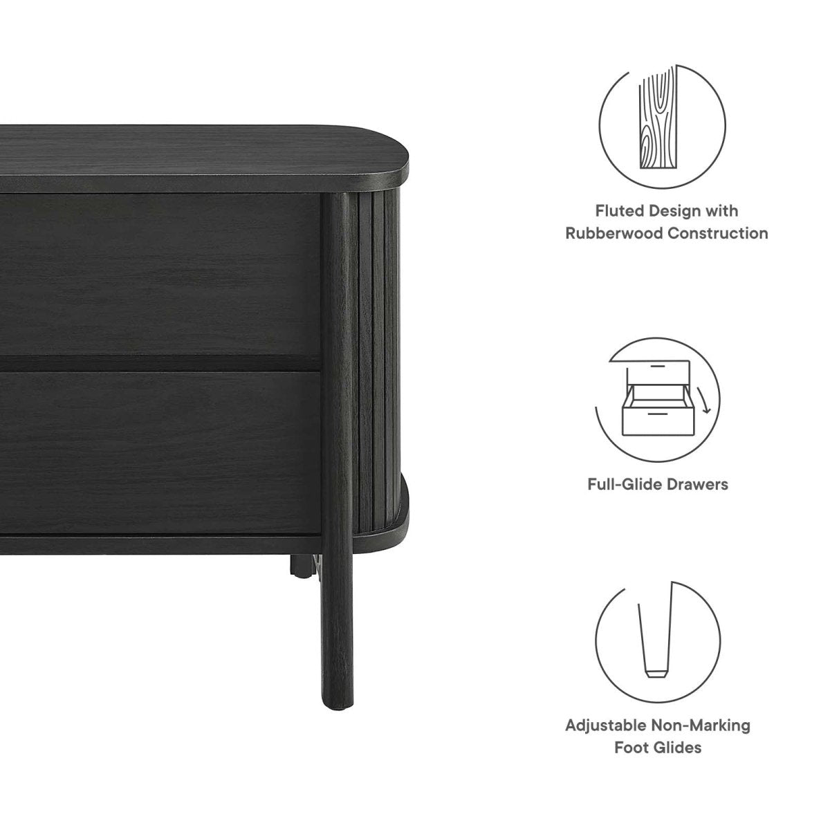 Cadence 2 - Drawer Nightstand - BUILDMYPLACE