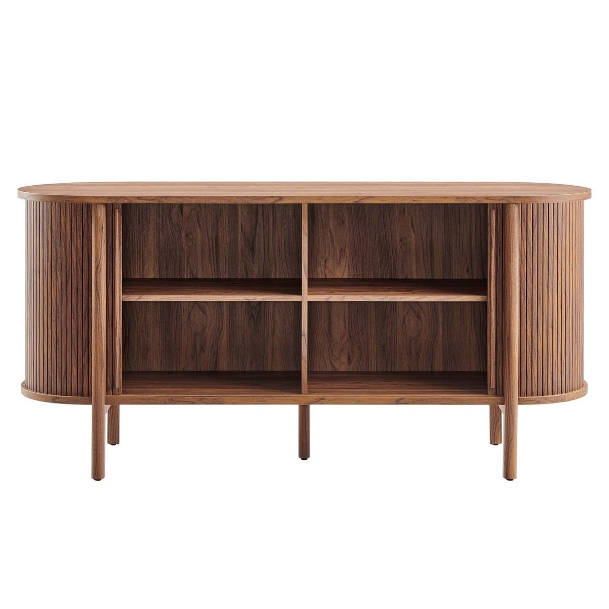 Cadence 63" Curved Sideboard - Walnut - BUILDMYPLACE